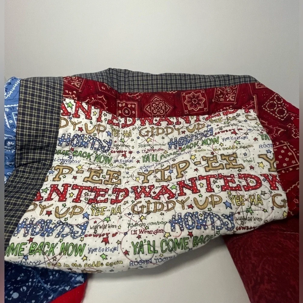Cowboy Quilt for Toddlers or Baby